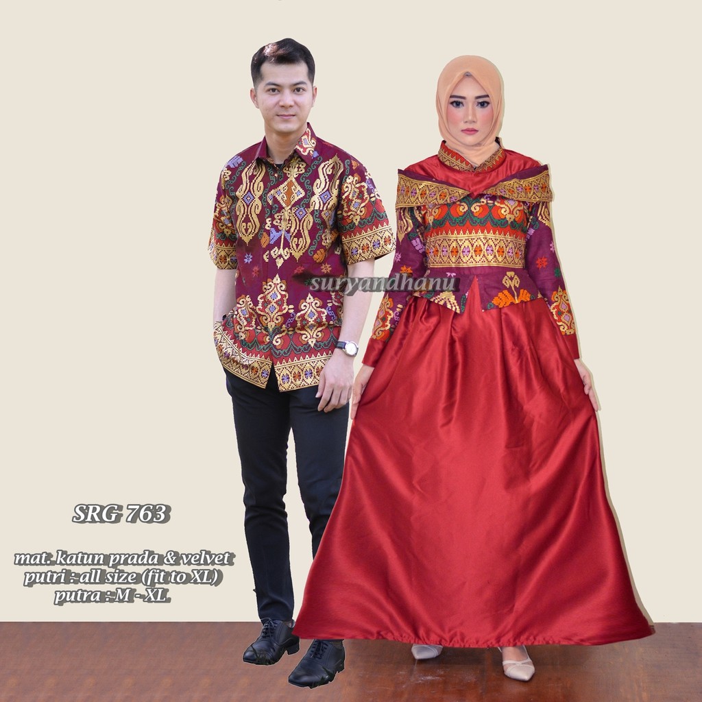 BEST SELLER !! BATIK COUPLE GAMIS BELVANIA Cleopatra 2 SRG 763
