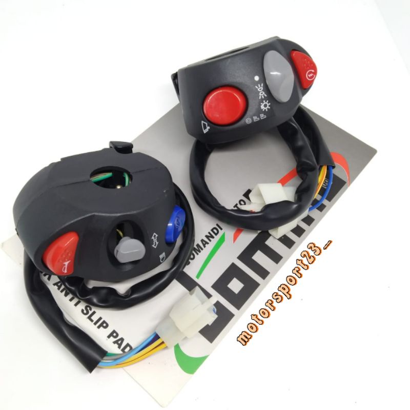 Saklar Holder Domino Kiri & kanan Model Fino Scoopy Fino Beat Vario Beat Street Xride  satu set