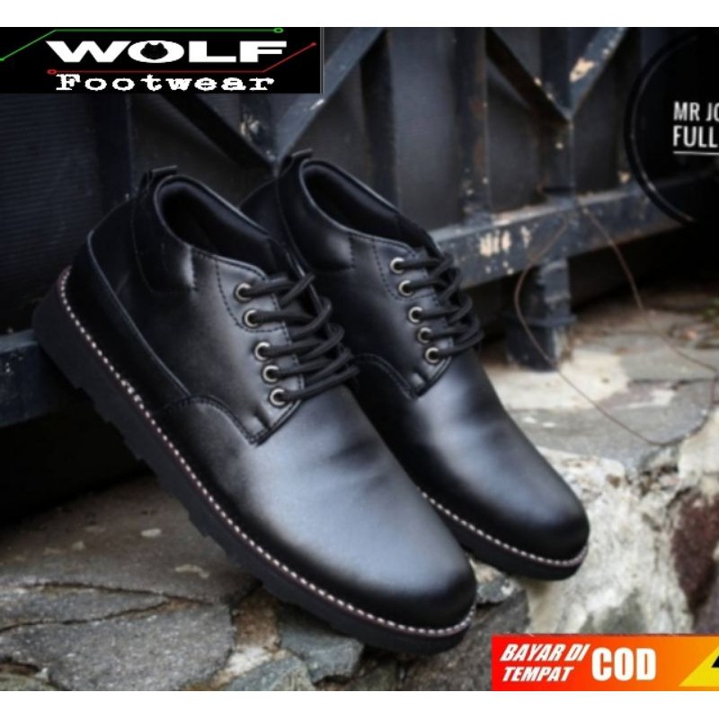 BOND|MR. JOE HARLEY-SEPATU BOOT KULIT JENGGEL MOGE TOURING OUTDOOR BOOTS KLASIK MAN