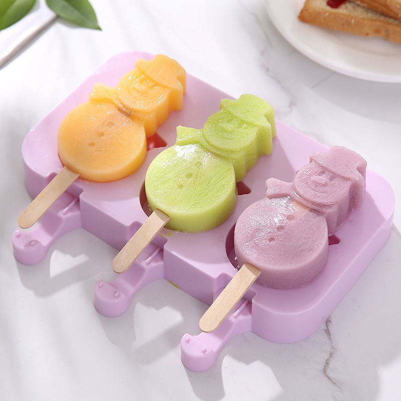 cetakan Silikon es krim cetakan ice cream silicon gratis 50pcs stick es cream pasarmurah