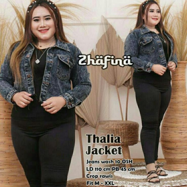 Harga TERMURAAH.. JAKET CROP JUMBO BIG SIZE JAKET CROP JEANS WANITA JUMBO TERBARU MURAH JAKET JINS O