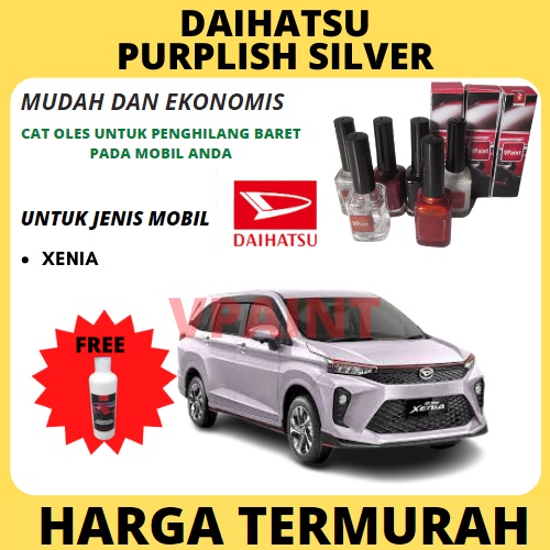 CAT OLES PENGHILANG BARET DAIHATSU PURPLISH SILVER ORIGINAL XENIA