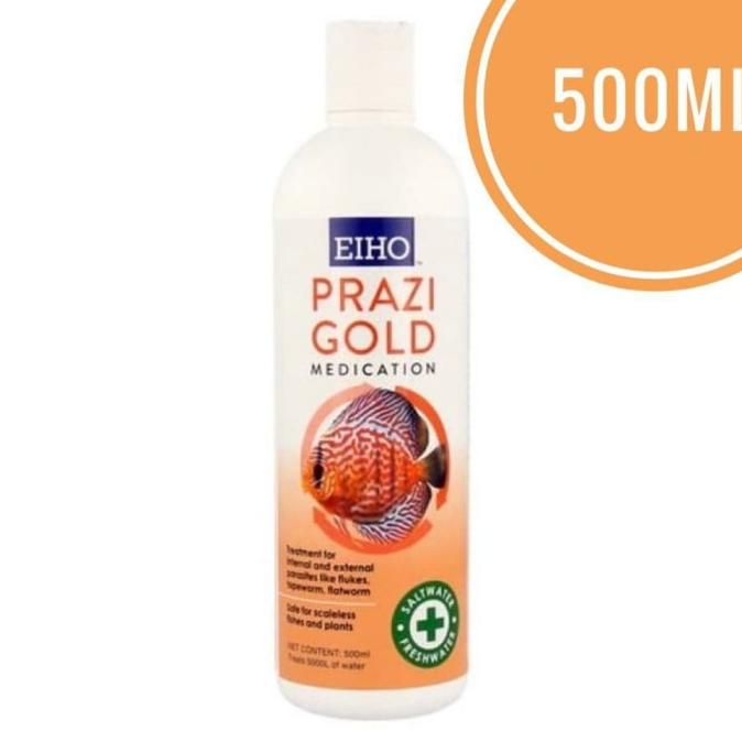 PERAWATAN IKAN EIHO PRAZI GOLD 500ML EXTERNAL INTERNAL PARASITES DISCOUNT