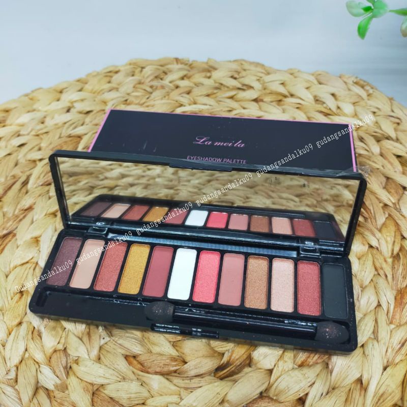 [ORI] 12 Warna Eyeshadow 12 Colour Palette Eyeshadow Nude Color Eyeshadow Termurah Make up Lameila