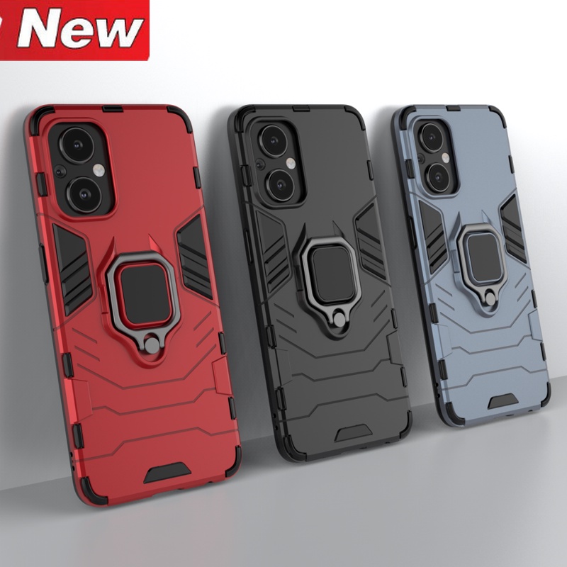 Casing Armor Shockproof + Stand Holder Magnetik Untuk Oneplus N20 5G 10 Pro 9 RT