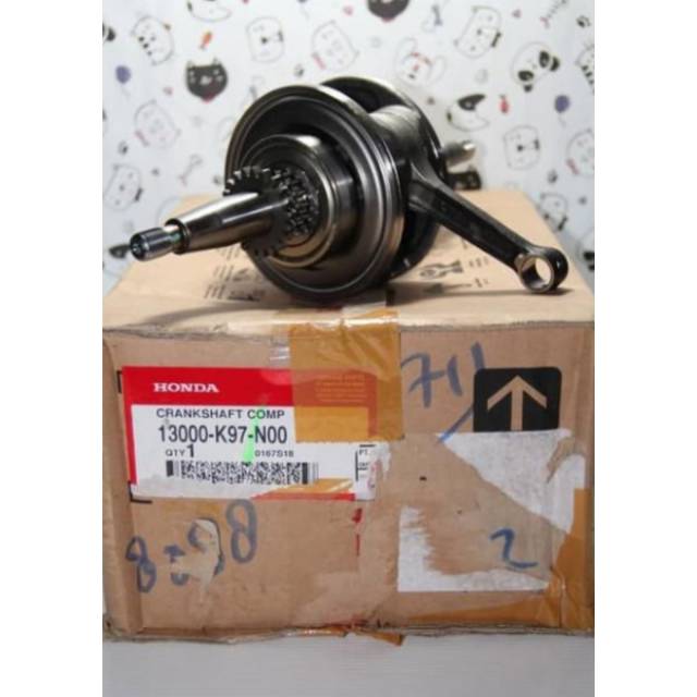 13000-K97-N00 CRANK SHAFT KRUK AS BANDUL NEW PCX 150 ORI AHM 13000K97N00 AHM