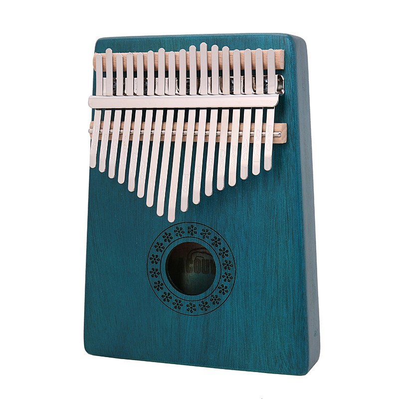 Acouway Kalimba 17 Keys Thumb Piano Tune C solid Mahogany Wood with free bag hammer and hard case