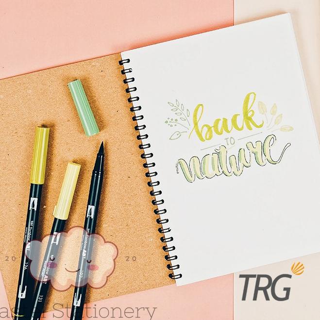 

[KODE PRODUK HX21] Buku Tulis Catatan A5 Dotted Grid Plain Ruled TRG - TRG Kraft Cover Spiral Notebo
