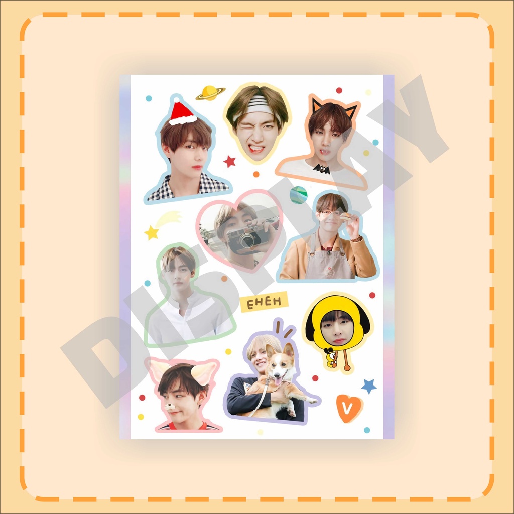 STIKER CUTE BTS