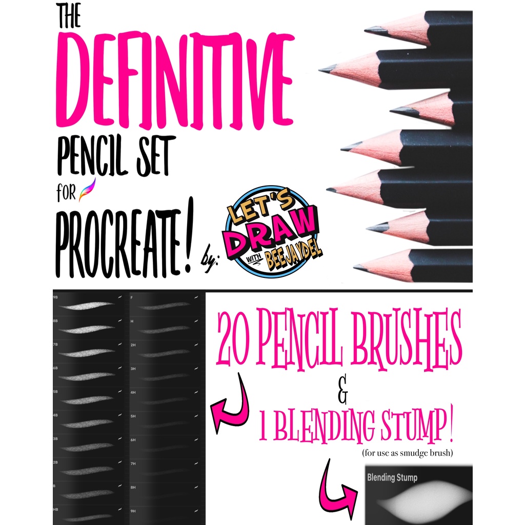 Procreate Brush - The Definitive Pencil Set for Procreate