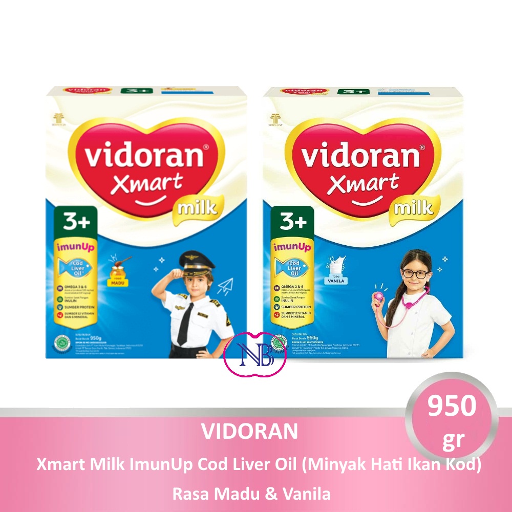 

Vidoran Xmart Madu & Vanilla Milk 3+ 950gr [ Susu Untuk 3-5 tahun ]