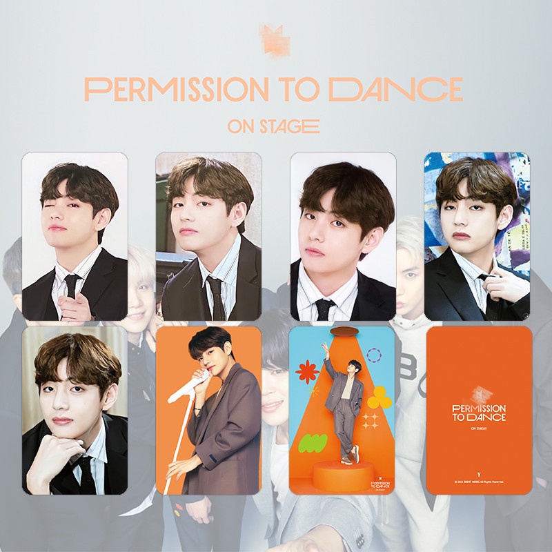 7pcs / set Kartu Foto KPOP BTS Permision TO DANCE Mini PTD On Stage Special