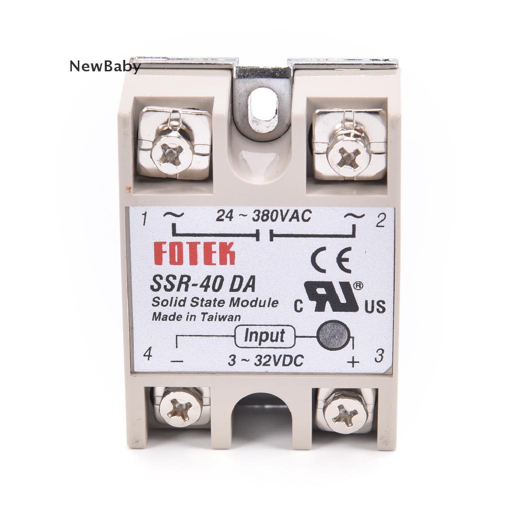 Ssr-40da 40A DC control AC Dengan Bendera Pelindung