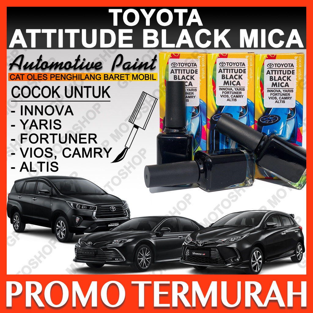 Cat Oles Toyota Attitude Black Mica Penghilang Baret Mobil Lecet Hitam Metalik Innova Fortuner Yaris