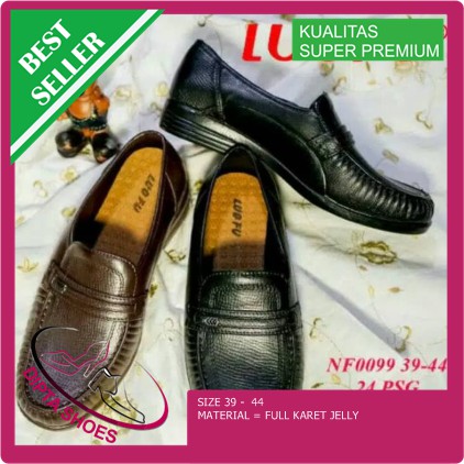 jelly shoes sepatu pria pantofel karet import NF0099