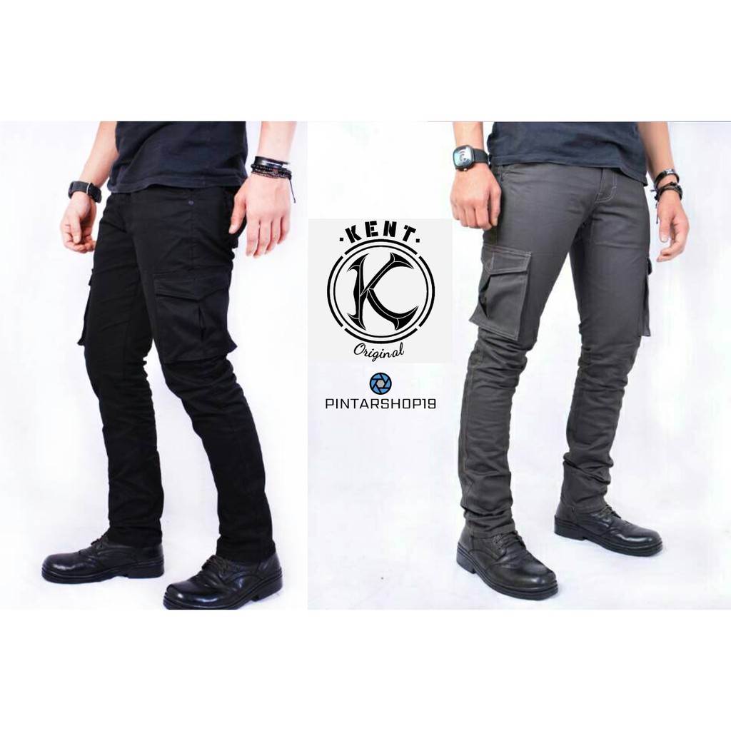 celana pria kargo panjang slimfit original size ukuran s m celana pria kargo panjang slimfit original size ukuran s m