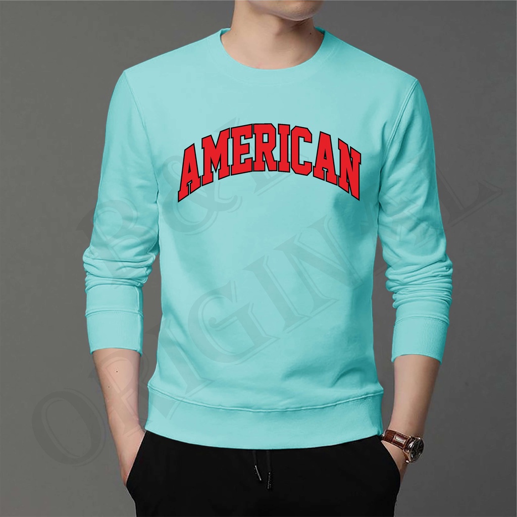 BS/COD/BAJU KAOS AMERICAN/ATASAN FASHION PRIA DAN WANITA LENGAN PANJANG/GOOD QUALITY