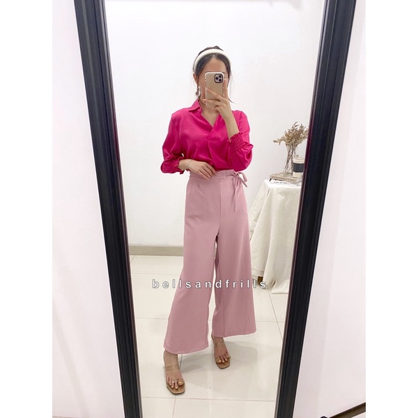 MONEL Knit Premium Pants / Celana Kulot Tebal Jumbo / Bawahan Wanita Premium Korea 1020