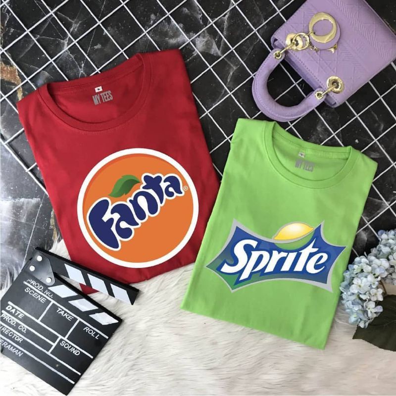 KAOS CUTE MINUMAN SODA FANTA SPRITE PREMIUM