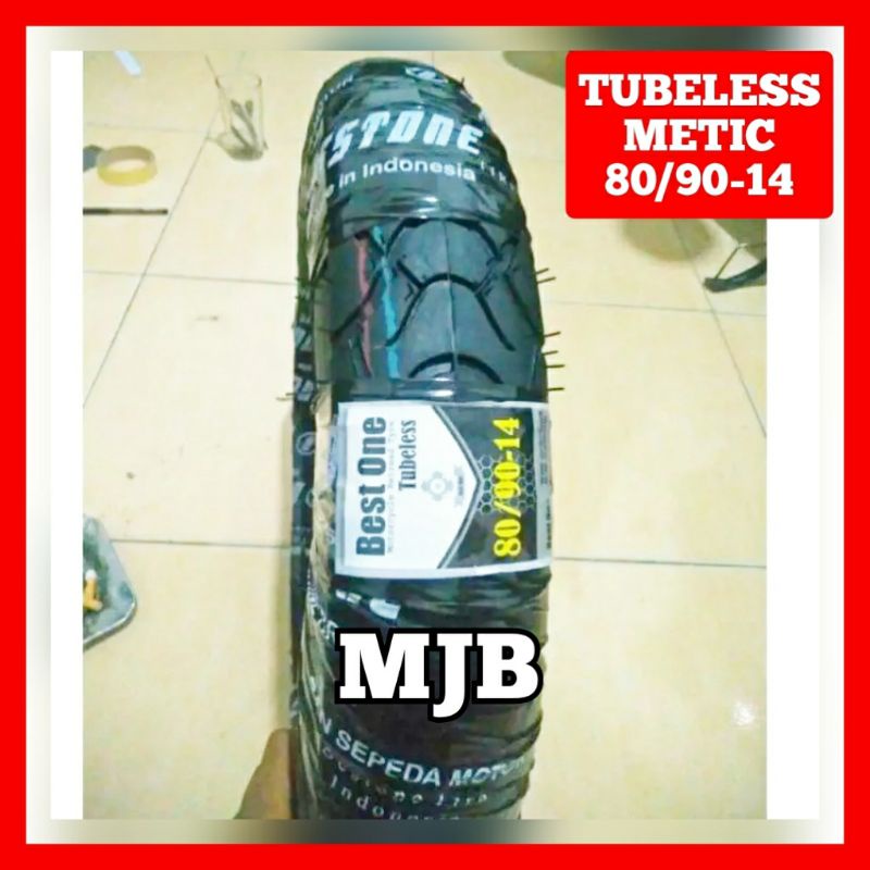 1 pcs ban motor metic tubeless 80/90-14 ban metic honda beat vario mio xeon ban ring 14 ban tubeless