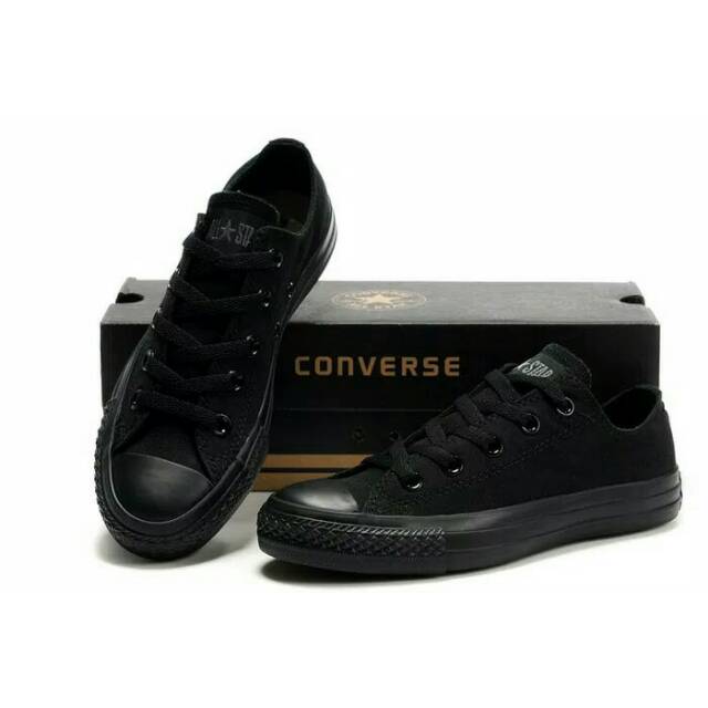 converse low full black