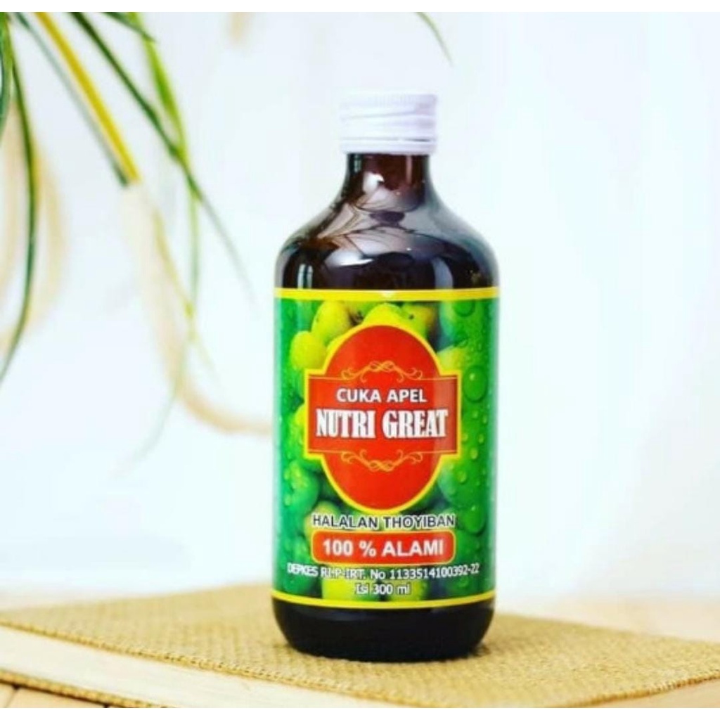 

CUKA apel nutri great | Herbal Organik 300ml | Diabetes Kolestrol | Nutri Great