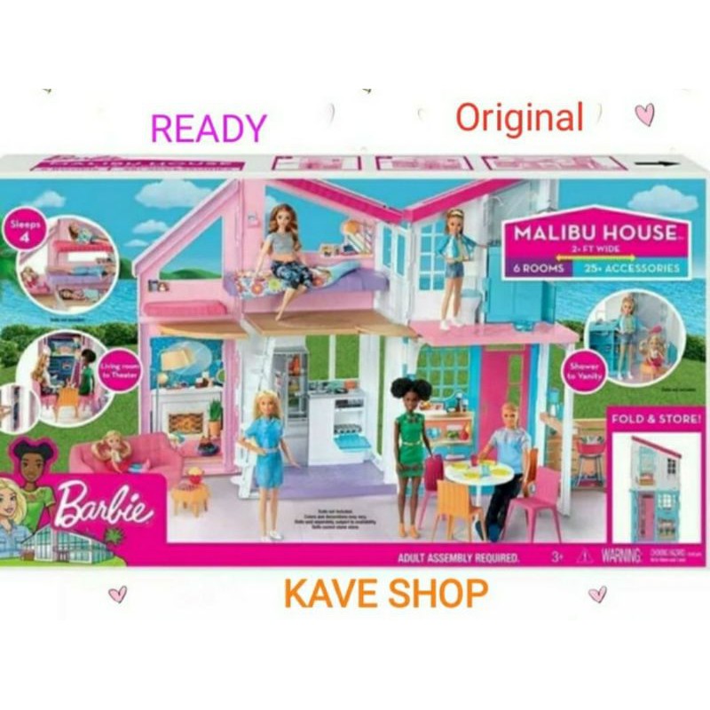 Barbie House : Malibu House Ready Original Barbie - NEW