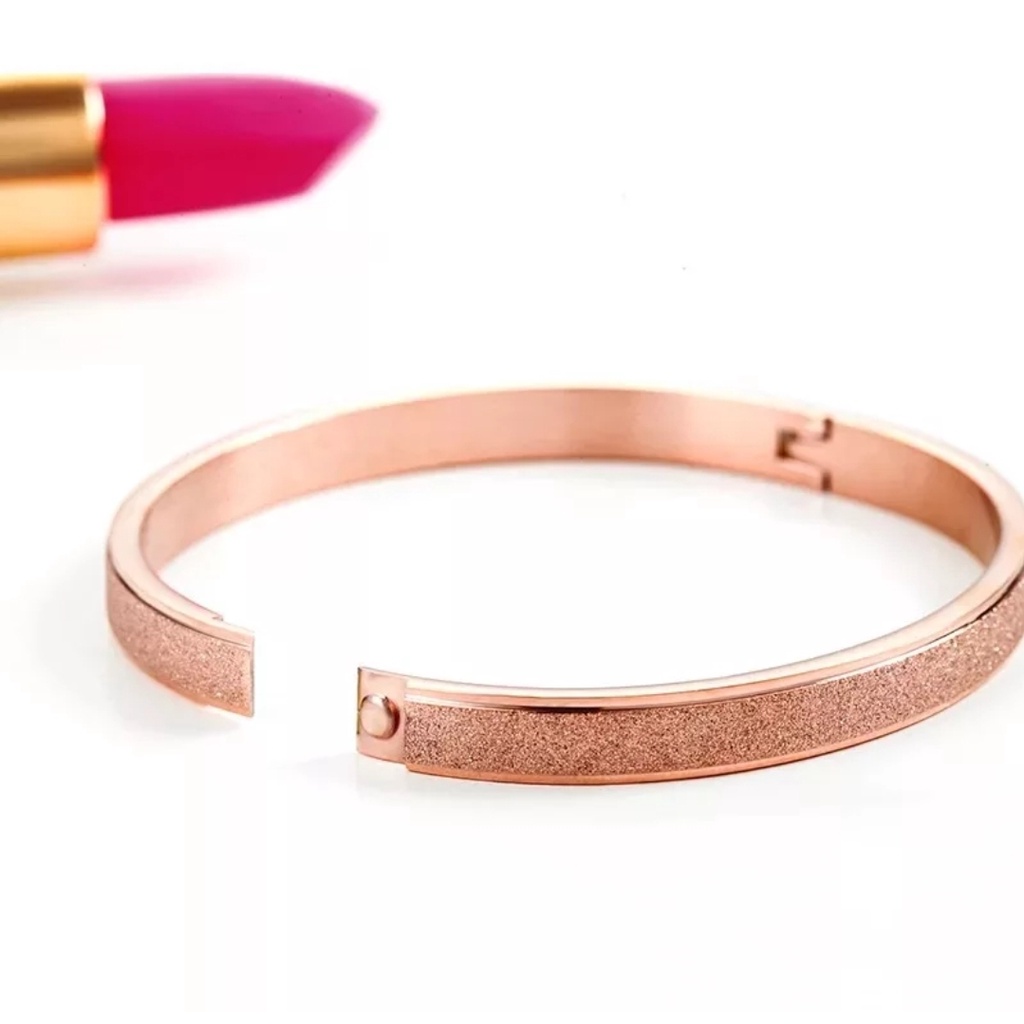 Gelang Titanium Dengan Glitter Full Keliling