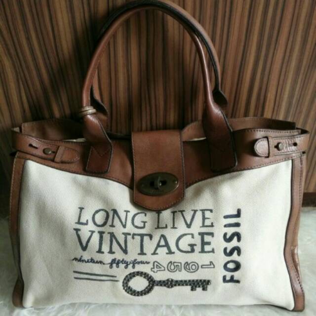 Fossil vintage vrv vri authentic bag tas ori