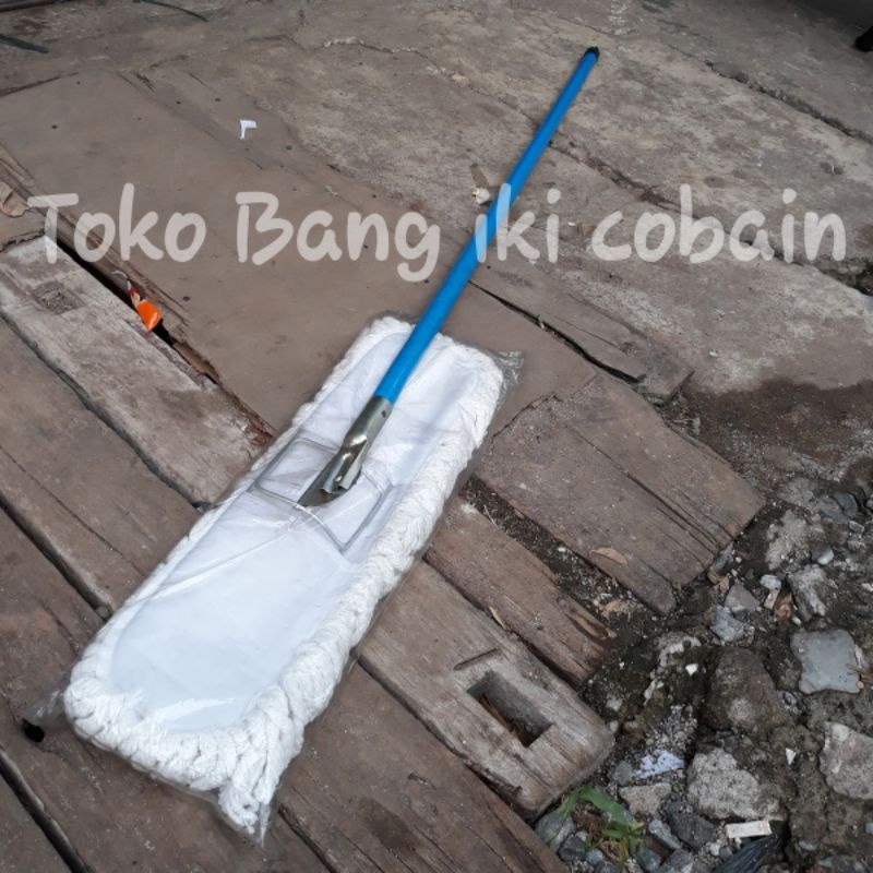 Pelan Lantai Lobby Kain Pel Lantai Lobby Duster 50cm Putih Alat Pel Lantai