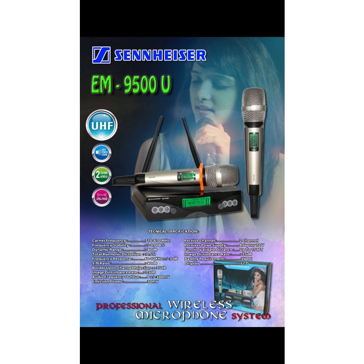 MIC WIRELESS SENNHEISER EM 9500 U MIC HANDHELD WIRELESS SENNHEISER EM9500U