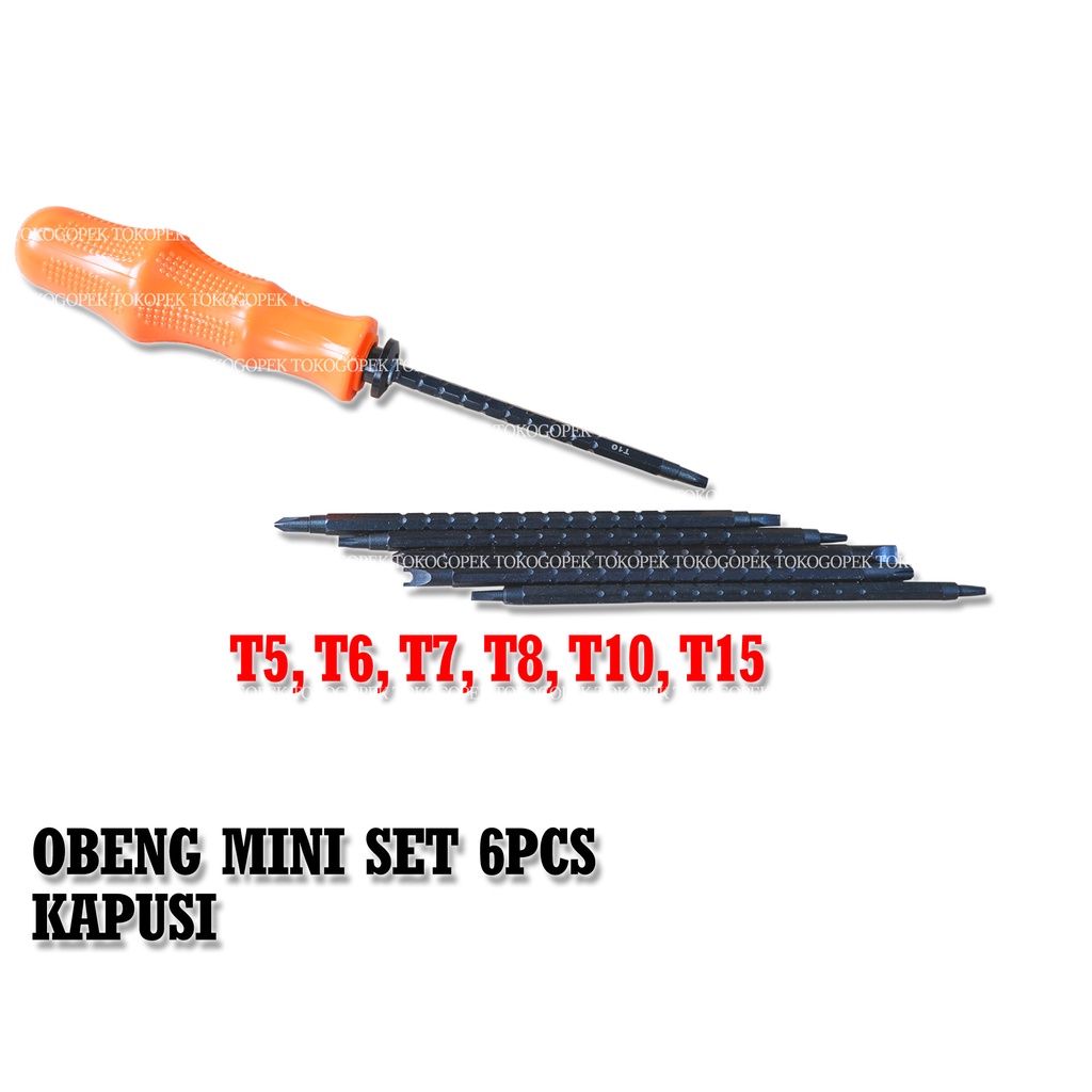 OBENG MINI SET 6PCS KAPUSI