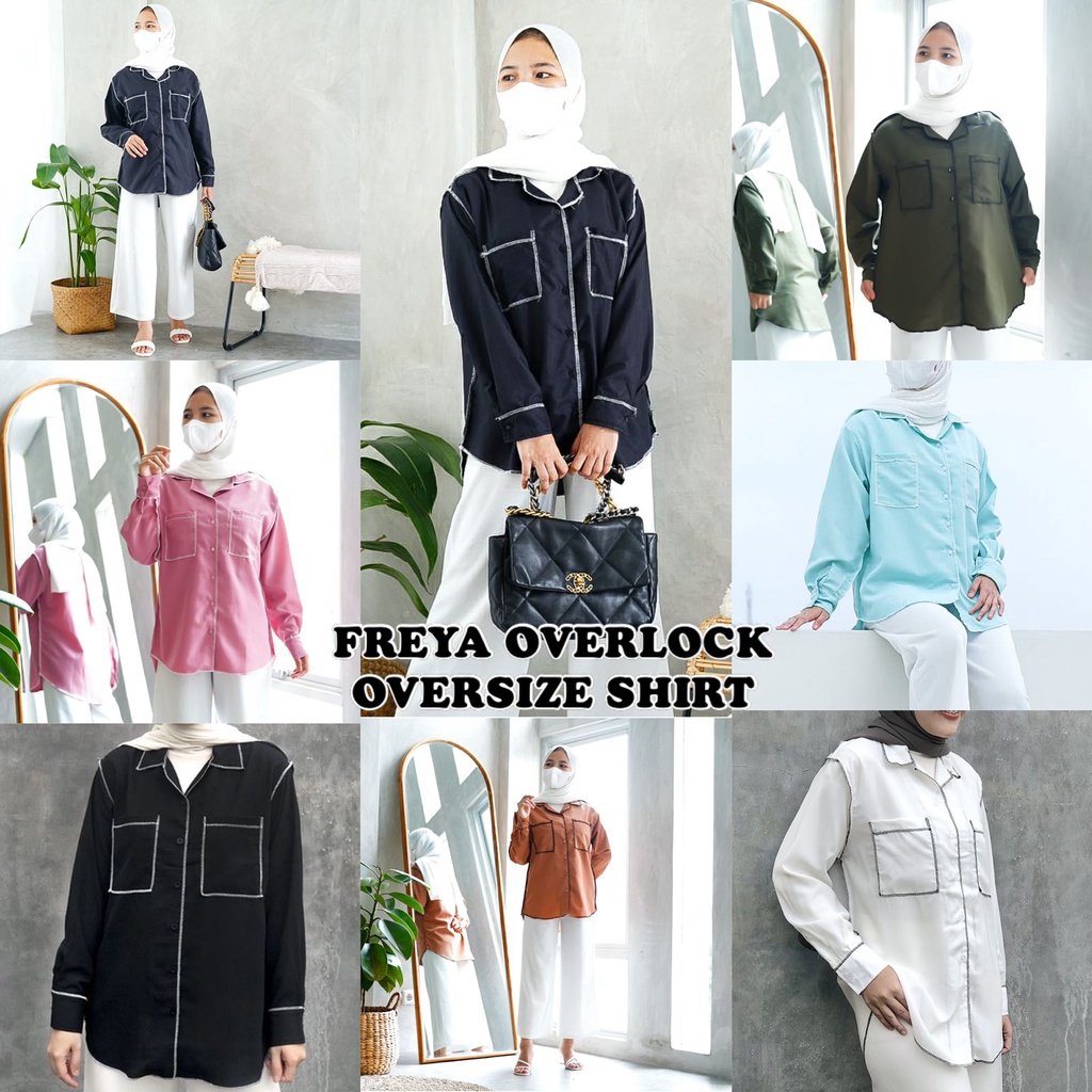 GFS FREYA OVERLOCK OVERSIZE SHIRT