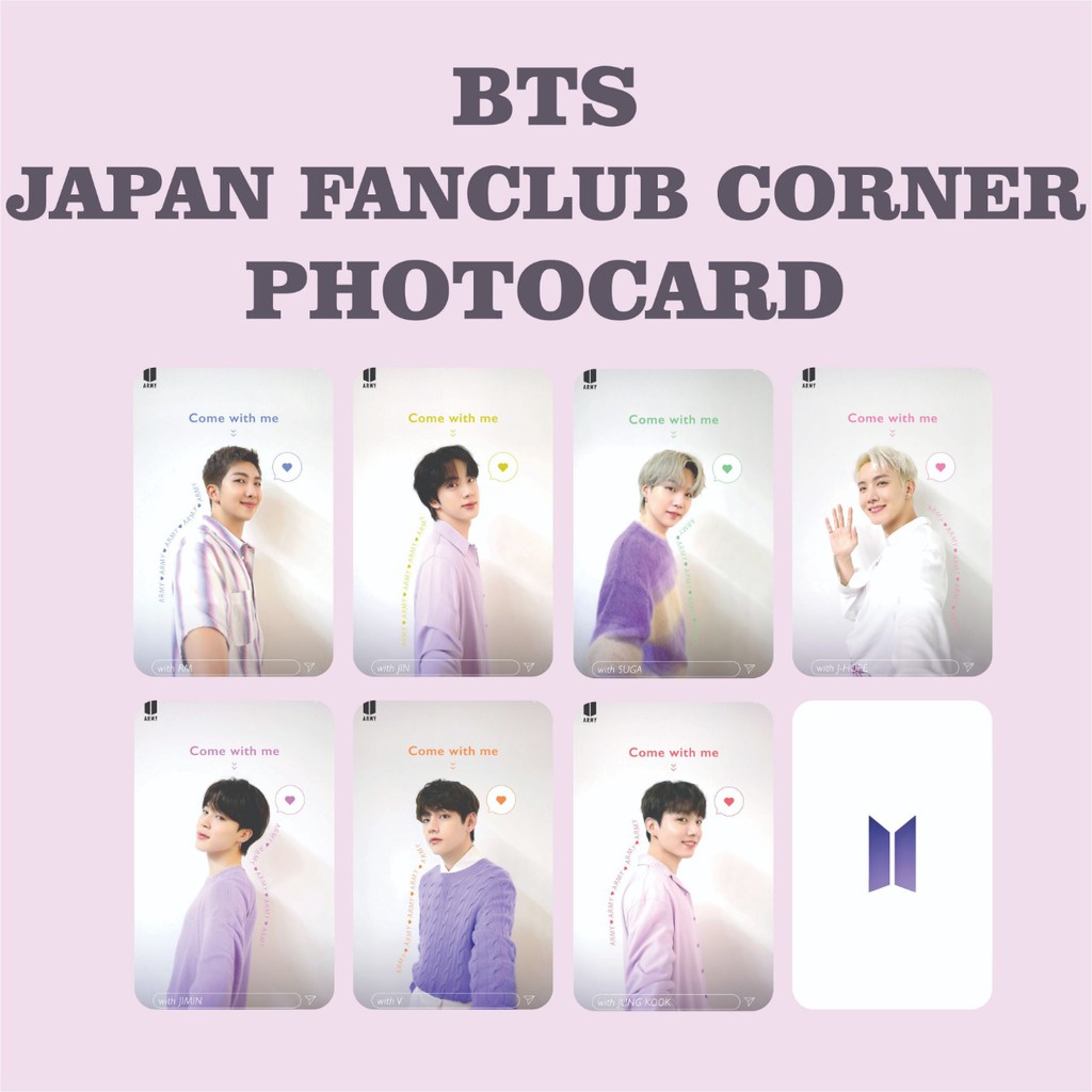 BTS JAPAN FANCLUB CORNER PHOTOCARD