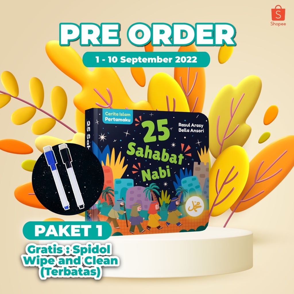ORIGINAL Cerita Islam Pertamaku: 25 Sahabat Nabi (Boardbook)