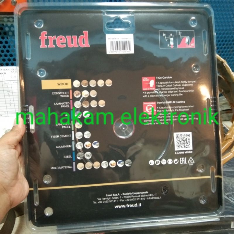 Gergaji freud diameter 8 inch mata 24 FR14W001H 200 x2.4/1.6x30z=24spesifikasi :type : FR14W001H dia