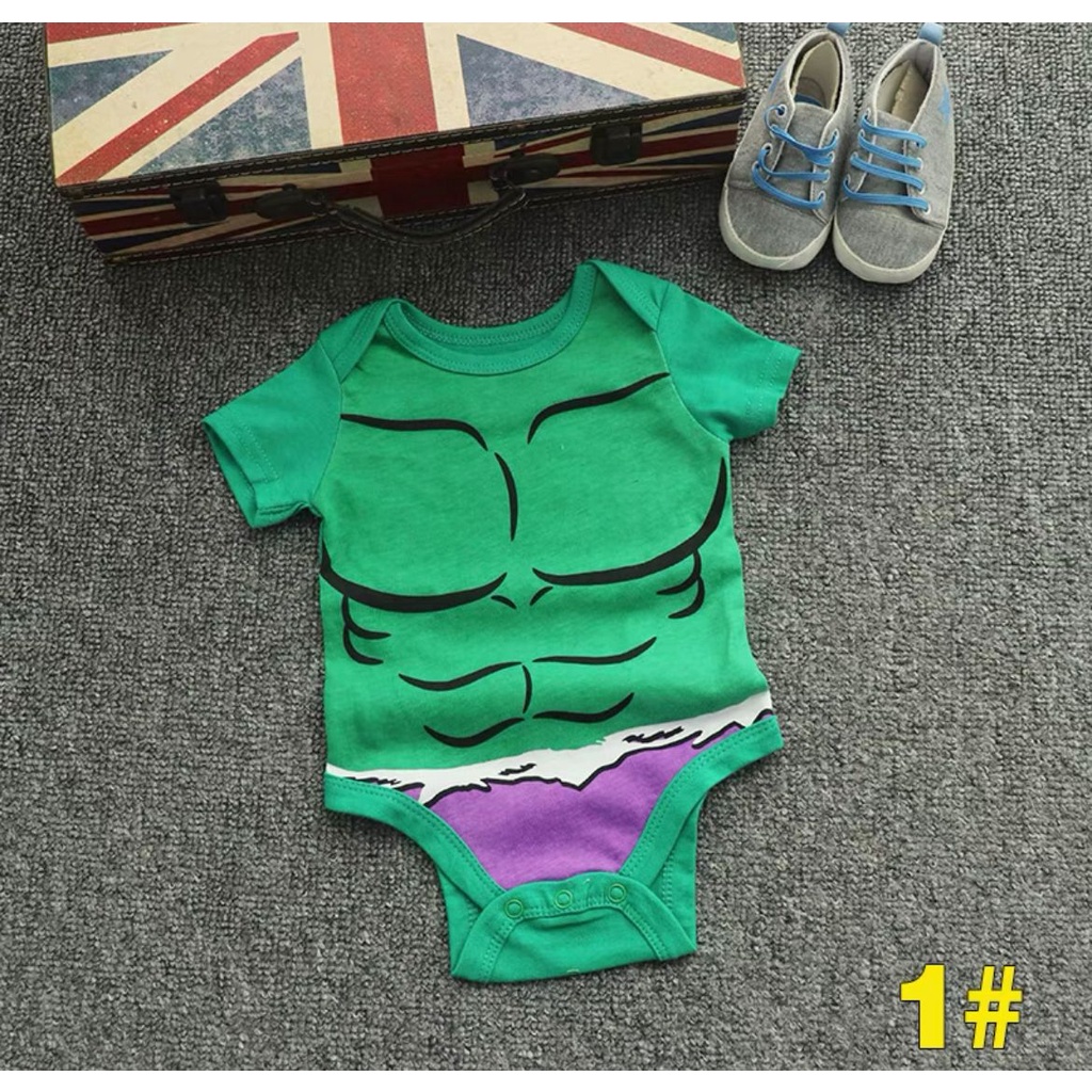 BAJU BAYI JUMPER  NEWBORN BODYSUIT HULK NEW