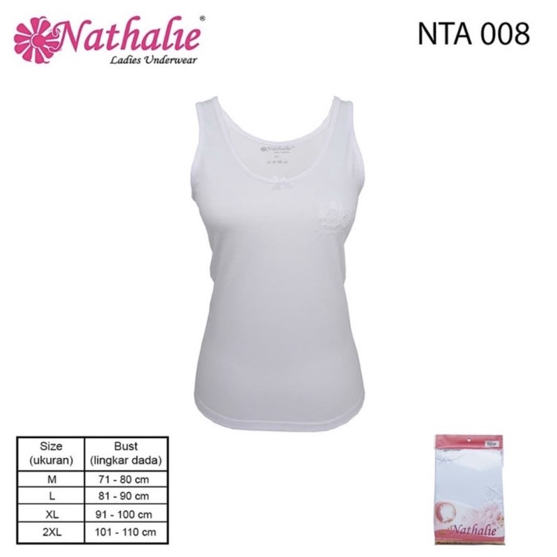 Singlet | Tanktop Nathalie 008 bahan Katun Size M,L,XL,XXL