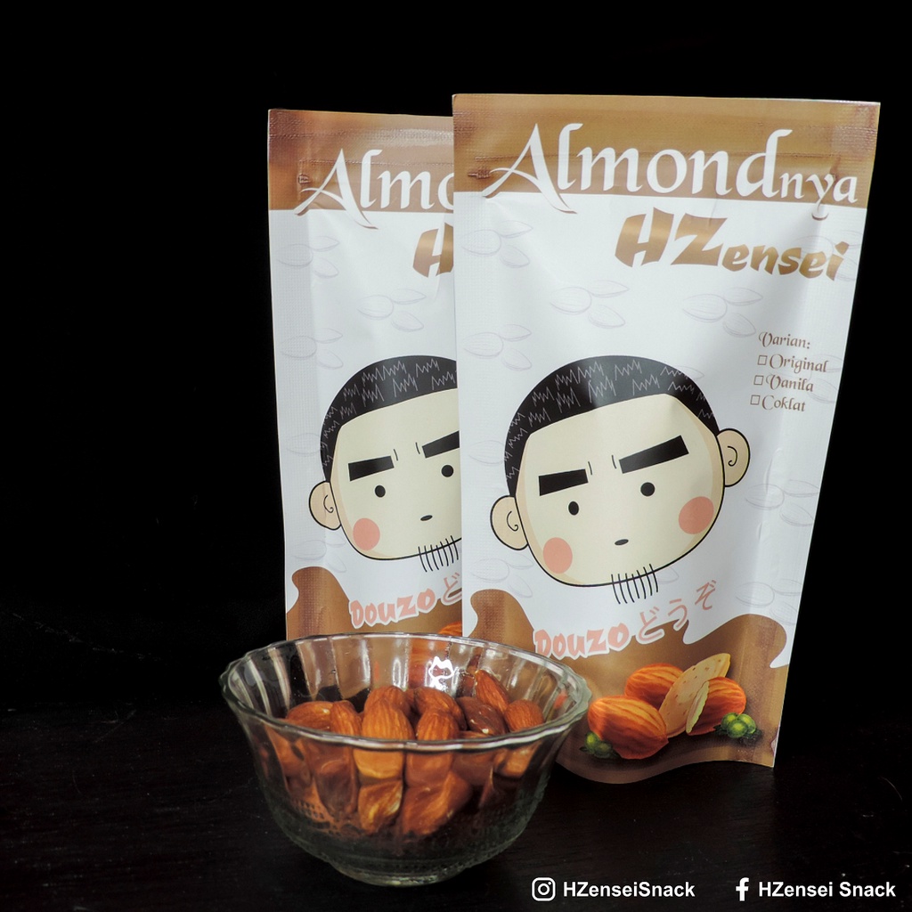 

Roasted Almond/Almond Panggang HZensei - Original (100gr)