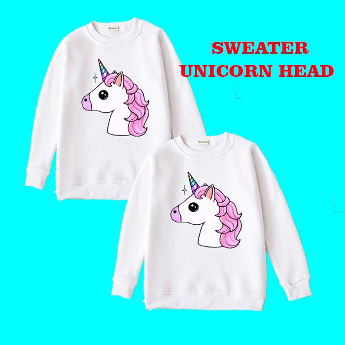 UNICORN HEAD SWEATER ANAK
