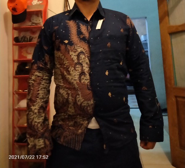 New Kemeja Batik Pria Slimfit Eksklusif | Atasan Batik Pria | Seragam Batik