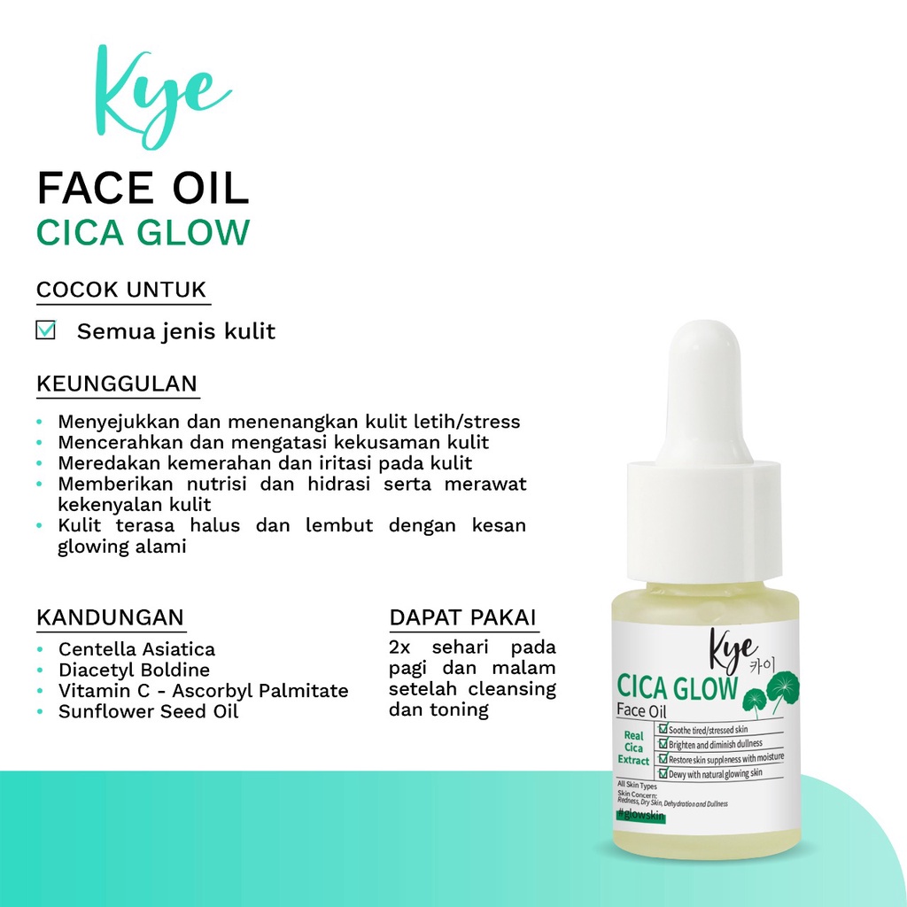 KYE CICA GLOW FACE OIL 15 ML