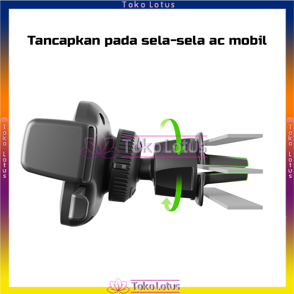 Holder Handphone Jepit Ventilasi AC / Phone Holder AC Mobil / Holder HP di AC Mobil / Holder Gps