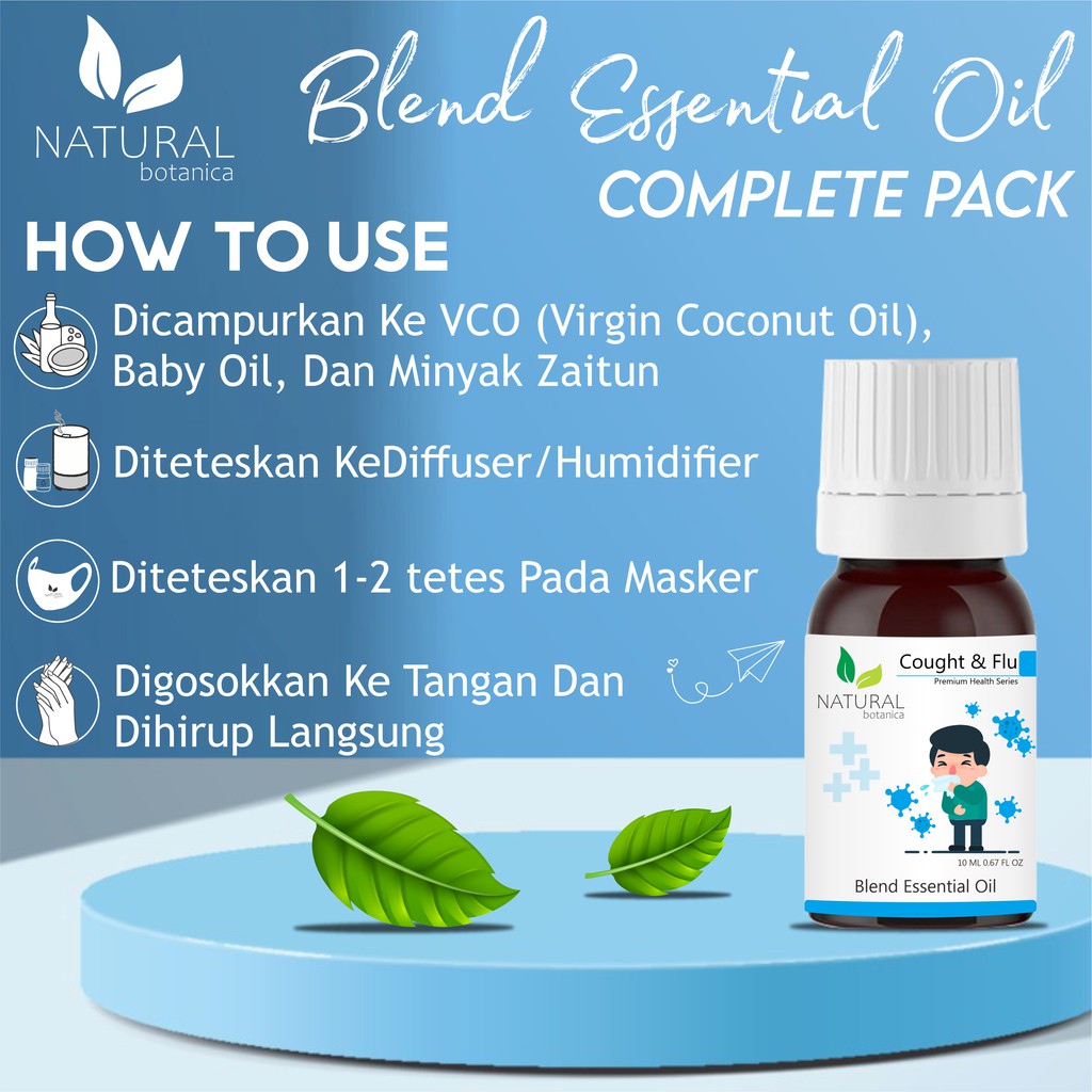 Blend Essential Oil Complete Pack Isi 7  Spesial Parcel Kado Hampers Gift