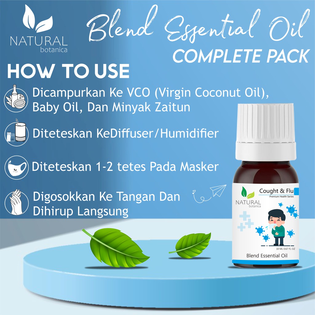 Blend Essential Oil Complete Pack Isi 7  Spesial Parcel Kado Hampers