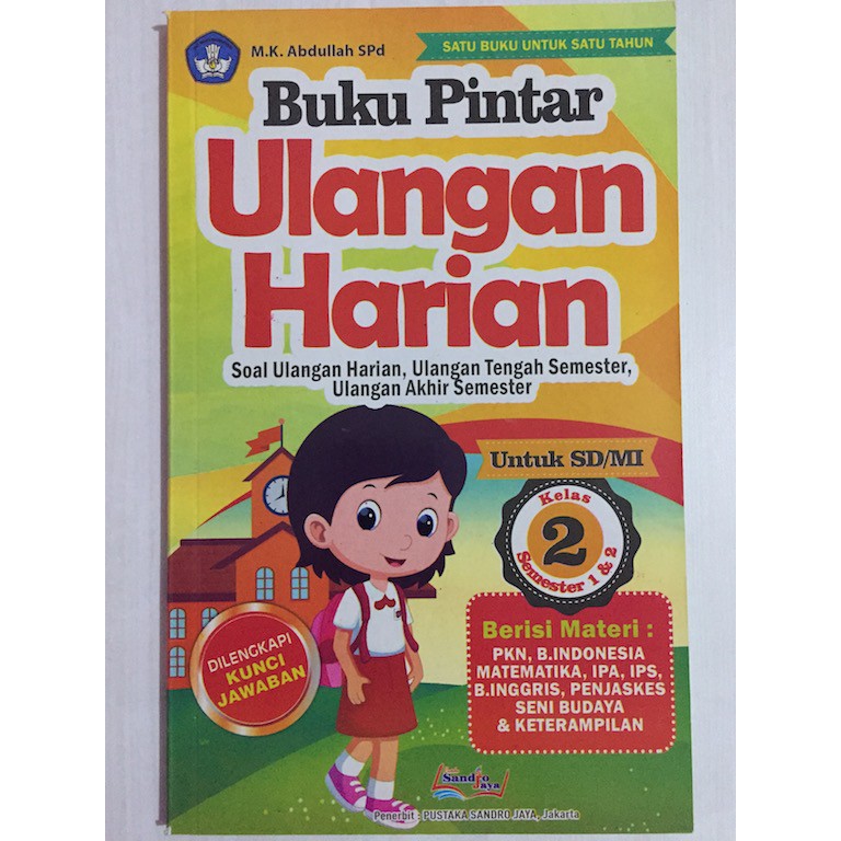 Buku Pintar Ulangan Harian Untuk Sd Kelas 2 Satu Buku Untuk Satu