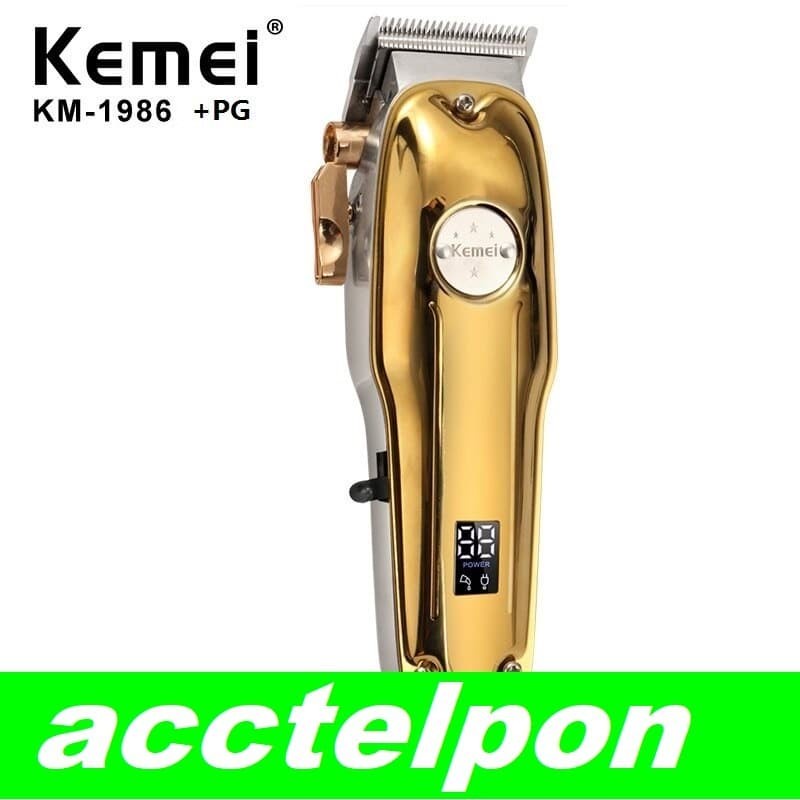 KEMEI KM 1986+PG Electric Cordless LCD Hair Trimmer Hair Cutting