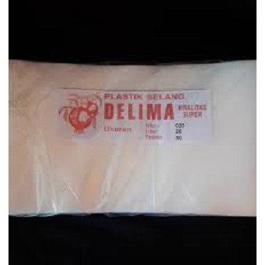 SELANG PLASTIK PUTIH 2.5 INCH PANJANG 50 METER MERK DELIMA