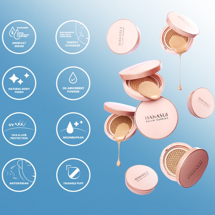 HANASUI SERUM CUSHION - TERDAFTAR BPOM - SERUM CUSHION HANASUI