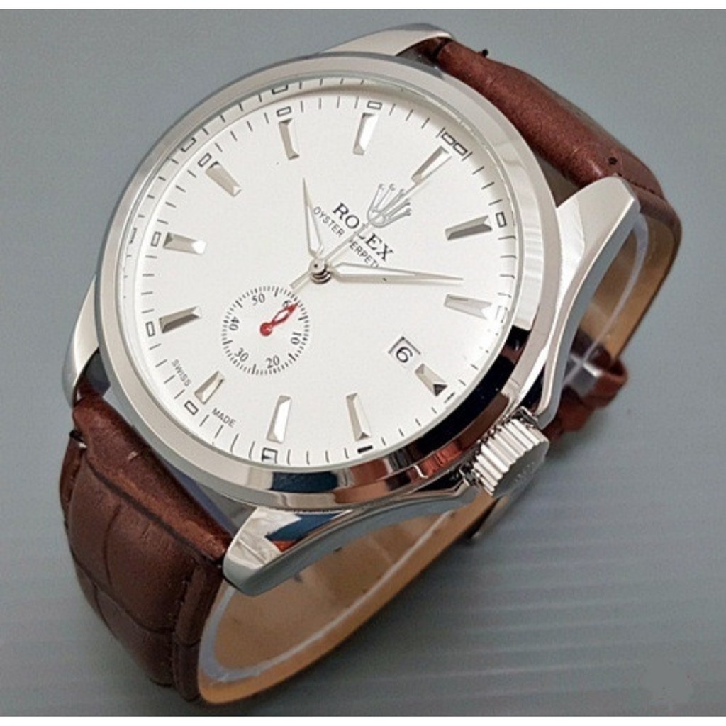Jam Tangan Pria | Jam Tangan Murah | Jam Tangan Rolex Automatic Big Size Leather